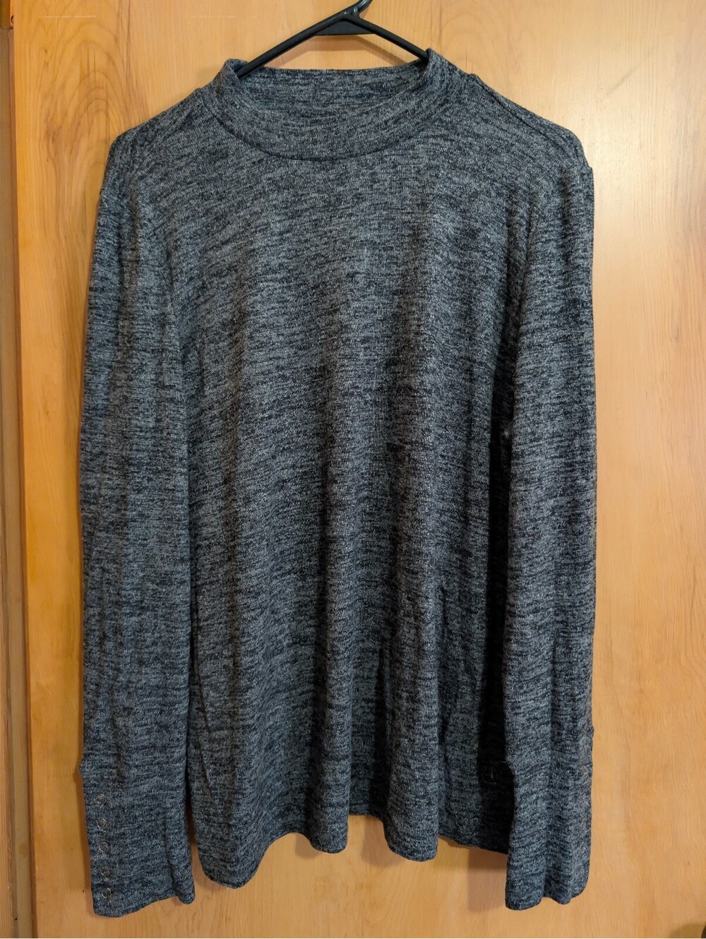 Rafaella Women's XL Gray Long Sleeve Pullover Top